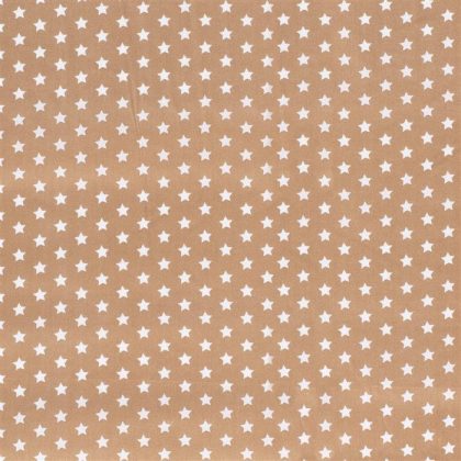 Baumwolle Sterne 10mm beige
