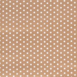 Baumwollpopeline Sterne 10mm - beige