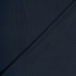 Rippenjersey *Lara* Uni - dunkelblau