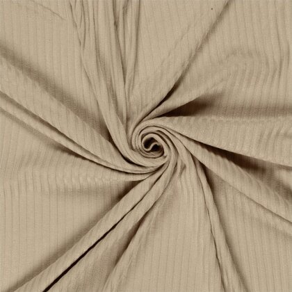 Rippenjersey *Lara* Uni - beige