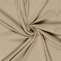 Rippenjersey *Lara* Uni - beige