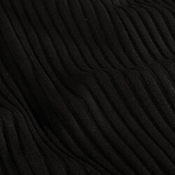Rippenjersey *Lara* Uni - schwarz