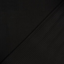 Rippenjersey *Lara* Uni - schwarz