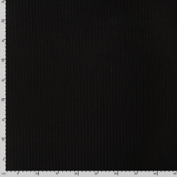 Rippenjersey *Lara* Uni - schwarz