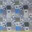 Baumwollstoff Prinzessinnen Patchwork grau
