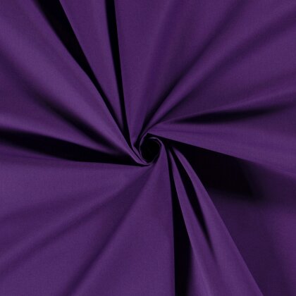 Baumwollstoff Fahnentuch Cretonne *Marie* Uni - aubergine