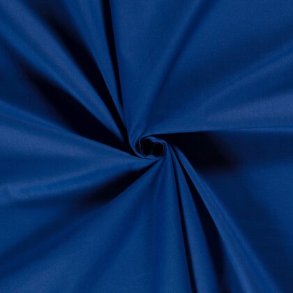 Baumwollstoff Fahnentuch Cretonne *Marie* Uni - royalblau