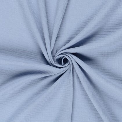 Musselin Uni *Marie* - hellblau