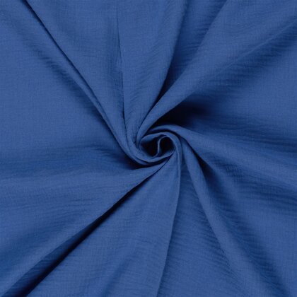Musselin Uni *Marie* - royalblau