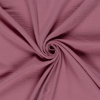 Musselin Uni *Marie* - antik pink