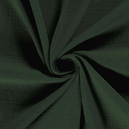 Musselin Uni Marie - smoky green