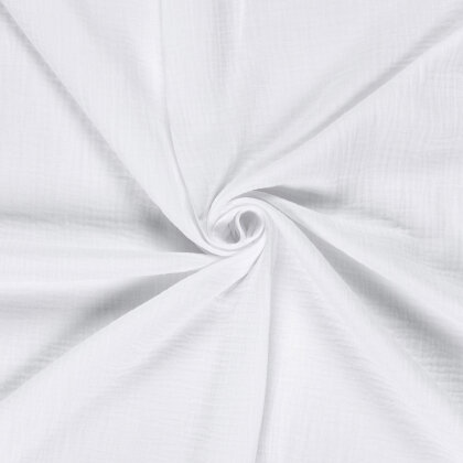 Musselin Uni *Marie* - weiss
