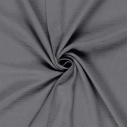 Musselin Uni *Marie* - grau