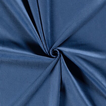 Breitcord *Marie* grob Uni - jeansblau
