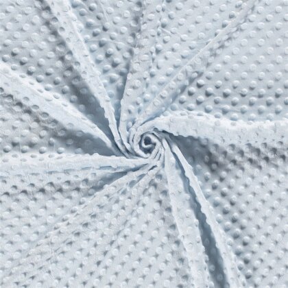 Minky Fleece *Marie* Uni - hell kaltblau