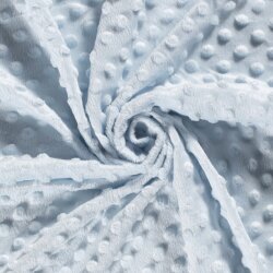 Minky Fleece *Marie* Uni - hell kaltblau