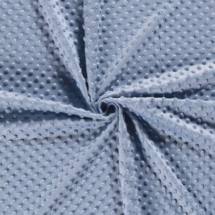 Minky Fleece *Marie* Uni - hell jeansblau