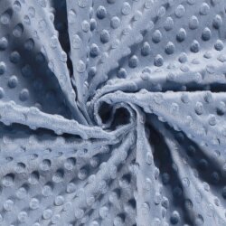 Minky Fleece *Marie* Uni - hell jeansblau