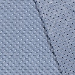 Minky Fleece *Marie* Uni - hell jeansblau
