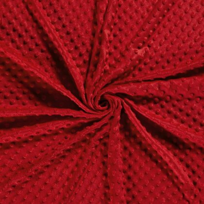 Minky Fleece *Marie* Uni - rot