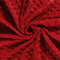 Minky Fleece *Marie* Uni - rot