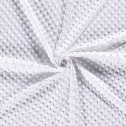 Minky Fleece *Marie* Uni - weiss