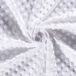 Minky Fleece *Marie* Uni - weiss