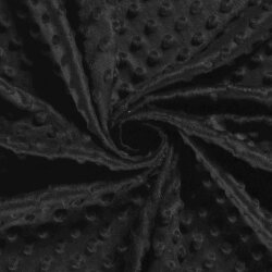 Minky Fleece *Marie* Uni - schwarz