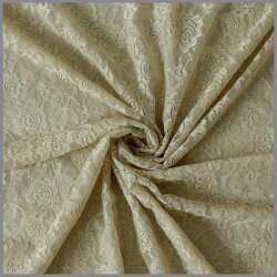 Mesh Spitze mit Blumen ingwer