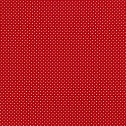 Baumwollpopeline Punkte 2mm - rot