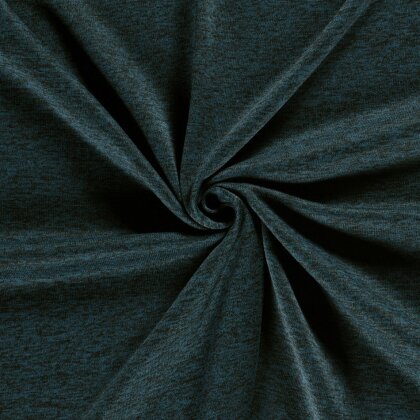 Strickfleece *Marie* meliert dunkel petrol