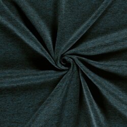 Strickfleece *Marie* Uni - meliert dunkel petrol