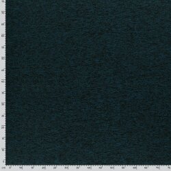 Strickfleece *Marie* Uni - meliert dunkel petrol