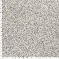 Strickfleece *Marie* Uni - meliert satin grau