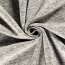 Strickfleece *Marie* Uni - meliert satin grau