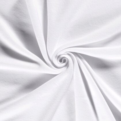 Baumwollfleece *Marie* - weiss