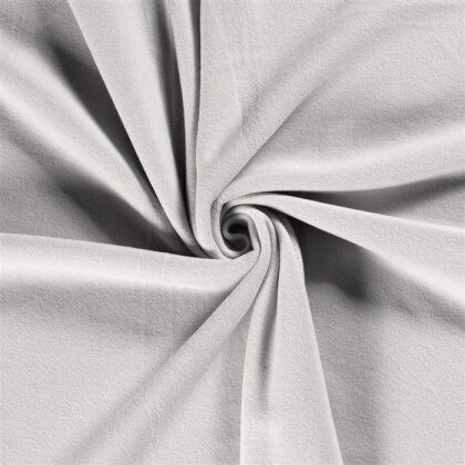 Baumwollfleece *Marie* - satin grau