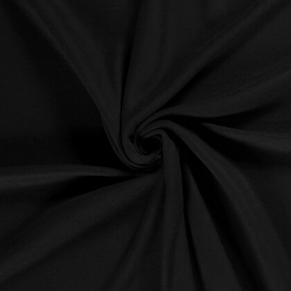 Baumwollfleece *Marie* - schwarz