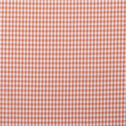 Baumwollpopeline garngefärbt Vichy Karo 5mm - orange