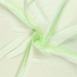 Organza Changierend Uni limette
