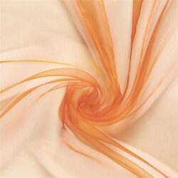 Organza Changierend Uni - cayenne
