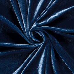 Stretch Samt *Marie* Uni - royalblau