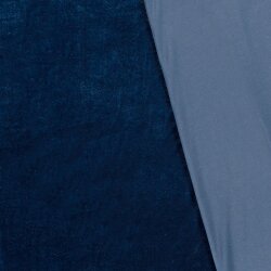 Stretch Samt *Marie* Uni - royalblau