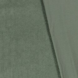 Stretch Frottee *Marie* - dunkel altmint