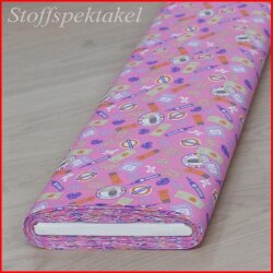 Baumwollstoff England rosa